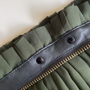 Diesel Belt Pleated Skirt